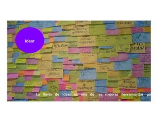 Idear	
  	
  	
  	
  	
  
La	
  	
  	
  	
  lluvia	
  	
  	
  	
  de	
  	
  	
  	
  ideas	
  	
  	
  	
  es	
  	
  	
  	
  una	
  	
  	
  	
  de	
  	
  	
  	
  las	
  	
  	
  	
  mejores	
  	
  	
  	
  herramientas	
  	
  	
  	
  para	
  	
  	
  	
  i
 