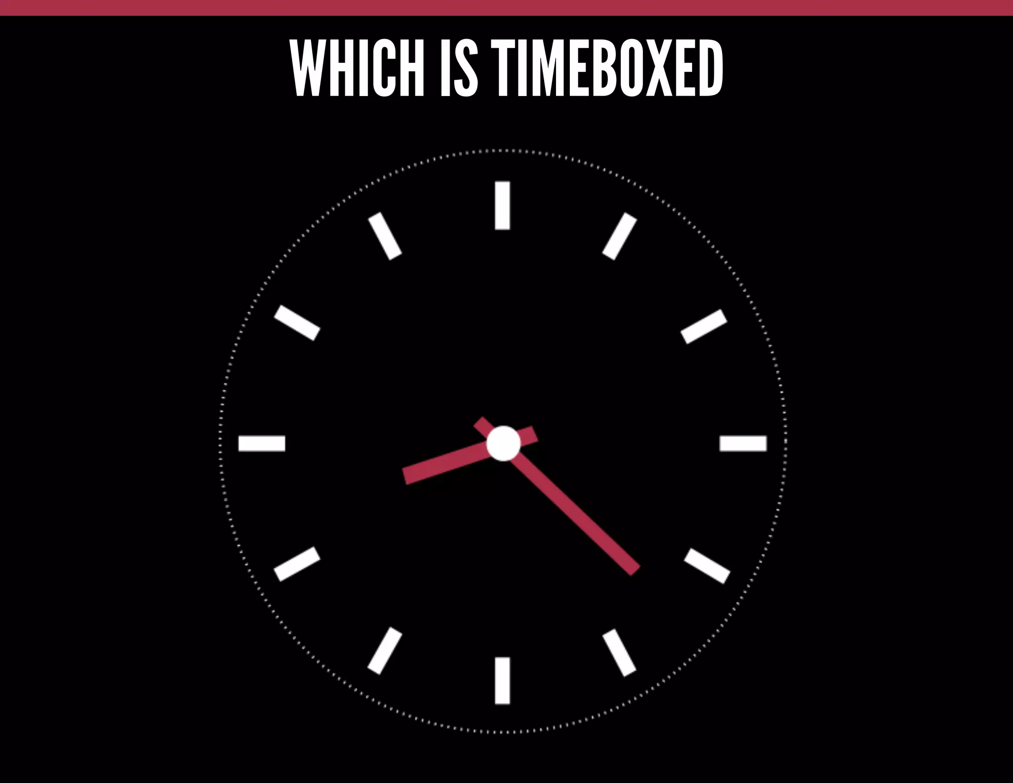 WHICH IS TIMEBOXED

 