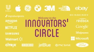 Welcome 
to 
the 
Innovators' 
circle 
 