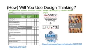 Design Thinking For Educational Technology | PPTX