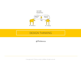 «la oﬁcina líquida»DESIGN THINKING
@Thinkersco
| Copyright 2016 © Thinkersco and/or its aﬃliates. All rights reserved|
 