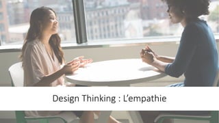 Design	Thinking :	L’empathie
 