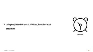 Copyright © 2018 IQbusiness 48
• Using the prescribed syntax provided, formulate a Job
Statement
2 minutes
 
