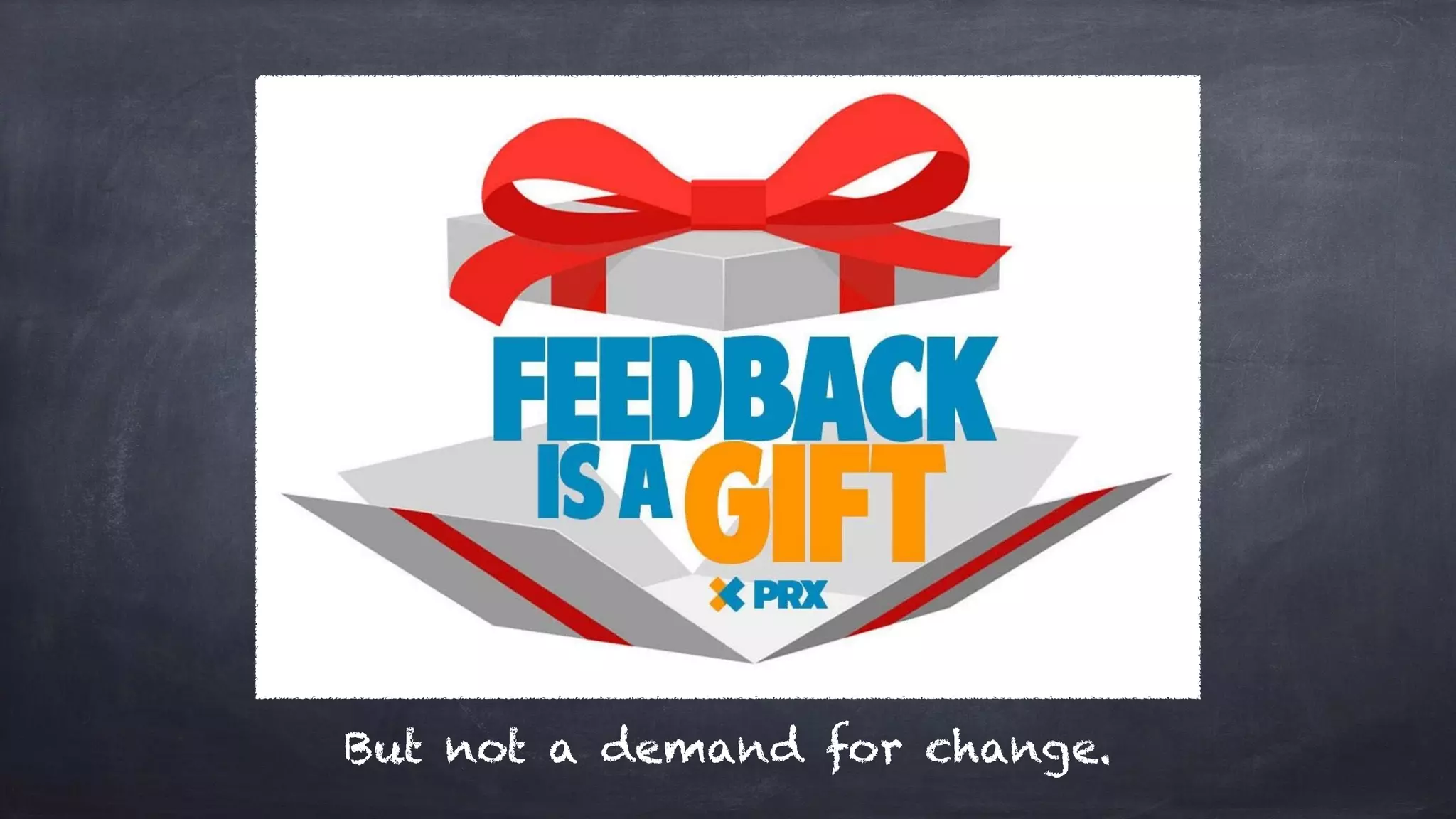 !
But not a demand for change.
 