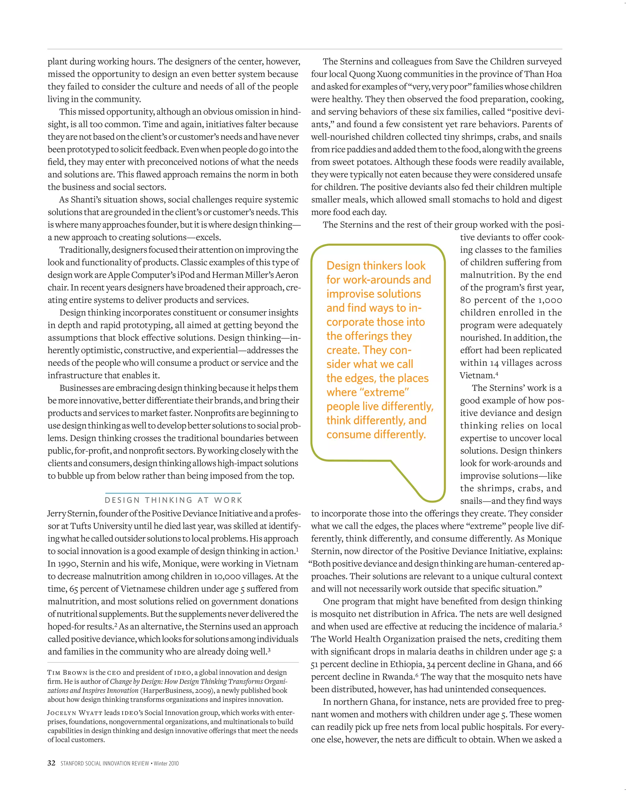 Design thinking for social innovation | PDF