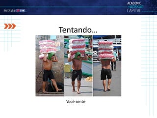 Você sente
Tentando…
 