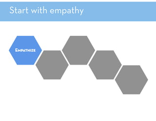 Start with empathy
 