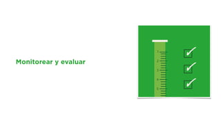 Monitorear y evaluar
 