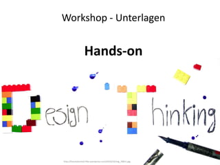 Workshop - Unterlagen


                   Hands-on




http://futureatschool.files.wordpress.com/2010/10/img_78811.jpg
 