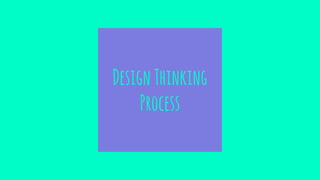 DesignThinking
Process
 