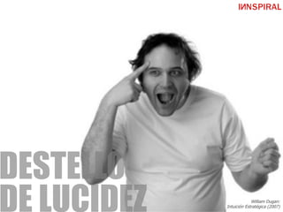 70Design Thinking
DESTELLO
DE LUCIDEZ William Dugan:
Intuición Estratégica (2007)
 