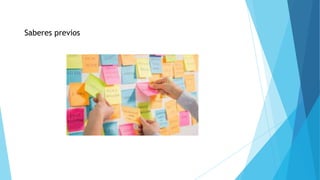 Saberes previos
 