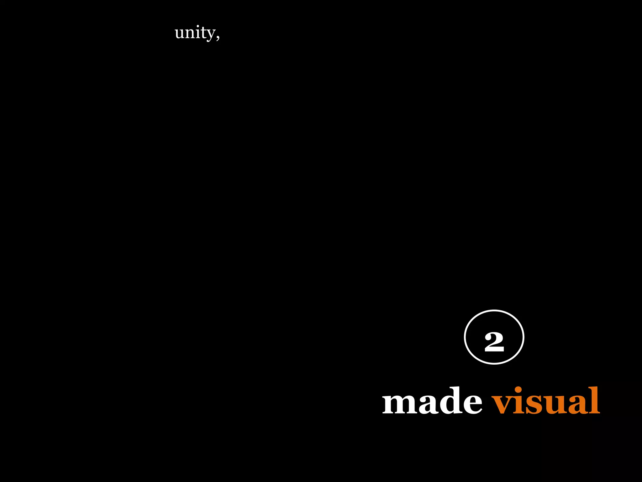 “ Design is thinking  made  visual ” 2 … and about space,  unity,  and contrast. 