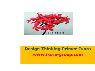 Design Thinking Primer-Ixora
www.ixora-group.com
 