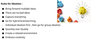 design thinking process 5 stages of redeseignpptx | PPTX