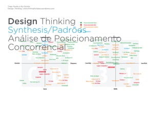 Tiago Nunes e Rui Quinta
Design Thinking | www.fishingforideas.wordpress.com
Design Thinking
Synthesis/Padrões
Análise de Posicionamento
Concorrencial
 