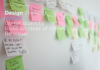 Tiago Nunes e Rui Quinta
Design Thinking | www.fishingforideas.wordpress.com
Design Thinking
Ideate
Go for quantity
Build on ideas of others
Be visual
 