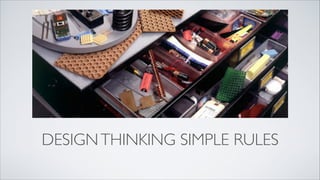DESIGNTHINKING SIMPLE RULES
 