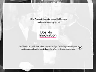 subtitle
Design Thinking
=
Innovative
problem solving
 