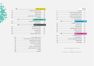6
‫أبدأ‬
!‫هنا‬
•
‫المقدمة‬
................................
................................
................................
......
7
•
‫االعمال‬ ‫وريادة‬ ‫التجارية‬ ‫االعمال‬
................................
...........................
9
•
‫اهداف‬
‫المستدامة‬ ‫التنمية‬
................................
................................
..
10
•
‫االنسان‬ ‫على‬ ‫المرتكز‬ ‫التصميم‬
................................
............................
11
•
‫ما‬
‫هو‬
‫التصميمي؟‬ ‫التفكير‬
................................
................................
12
•
‫االعمال‬ ‫رائد‬ ‫هدف‬
................................
................................
...................
15
1
‫مرحلة‬
‫التعاطف‬
----------------------
18
1.1
‫التعاطف؟‬ ‫مرحلة‬ ‫هي‬ ‫ما‬
................................
................................
....
21
1.2
‫المشكلة‬ ‫مجال‬
................................
................................
........................
22
1.3
‫اللوتس‬ ‫زهرة‬ ‫أداة‬
................................
................................
....................
25
1.4
‫والمتأثرين‬ ‫المؤثرين‬ ‫األشخاص‬
................................
............................
26
1.5
)‫(بيرسونا‬ ‫الشخصية‬
................................
................................
...............
28
1.6
‫ملف‬
‫الشخصية‬
................................
................................
........................
32
2
‫التحديد‬ ‫مرحلة‬
-----------------------
36
2.1
‫التحديد‬ ‫مرحلة‬ ‫هي‬ ‫ما‬
................................
................................
..........
39
2.2
‫أدا‬
‫ز‬ ‫ة‬
‫اللوتس‬ ‫هرة‬
................................
................................
....................
41
2.3
‫الداخلية‬ ‫والمعلومات‬ ‫المالحظات‬
................................
....................
43
2.4
‫المشكلة‬ ‫تأطير‬
................................
................................
........................
45
2.5
‫النظر‬ ‫وجهة‬
................................
................................
..............................
46
‫األفكار‬ ‫توليد‬ ‫مرحلة‬
................................
................................
........
49
2.6
‫األفكار؟‬ ‫توليد‬ ‫مرحلة‬ ‫هي‬ ‫ما‬
................................
................................
...................
51
2.7
‫الذهني‬ ‫العصف‬
................................
................................
................................
............
52
2.8
‫األفكار‬ ‫تصنيف‬
................................
................................
................................
..............
54
2.9
‫التعقيد‬ ‫مقابل‬ ‫القيمة‬ ‫مصفوفة‬
................................
................................
..........
55
2.10
‫الحل‬ ‫مخطط‬
................................
................................
................................
...................
58
3
‫مرحلة‬
‫النموذج‬ ‫بناء‬
---------------------------
61
3.1
‫م‬
‫ا‬
‫النموذج؟‬ ‫بناء‬ ‫مرحلة‬ ‫هي‬
................................
................................
.................
63
3.2
‫االبتكار‬ ‫مخطط‬
................................
................................
................................
.............
66
4
‫االختبار‬ ‫مرحلة‬
----------------------------
85
4.1
‫االختبار؟‬ ‫مرحلة‬ ‫ماهي‬
................................
................................
..............................
87
4.2
‫نقوم‬ ‫كيف‬
‫باالختبار؟‬
................................
................................
...............................
88
4.3
‫التخطيط‬ ‫مرحلة‬
................................
................................
................................
...........
90
4.4
‫التنفيذ‬ ‫مرحلة‬
................................
................................
................................
..............
93
4.5
‫المستفادة‬ ‫الدروس‬ ‫مرحلة‬
................................
................................
......................
95
‫القادم؟‬ ‫الخطوات‬ ‫هي‬ ‫ما‬
................................
................................
.........................
98
‫الملحق‬
1
‫المستدامة‬ ‫التنمية‬ ‫اهداف‬ ‫عن‬ ‫المزيد‬ :
................................
...........
100
‫الملحق‬
2
‫المصورة‬ ‫القصة‬ ‫أداة‬ :
................................
................................
.............
107
‫الملحق‬
3
‫الخدمة‬ ‫مخطط‬ ‫أداة‬ :
................................
................................
..............
109
‫الملحق‬
4
‫األدنى‬ ‫الحد‬ ‫منتج‬ :
................................
................................
...................
114
‫الملحق‬
5
‫األدوات‬ :
................................
................................
................................
.........
116
‫الملحق‬
6
‫مقترحة‬ ‫تدريب‬ ‫اجندة‬ :
................................
................................
...........
132
‫الملحق‬
7
‫للفرق‬ ‫مقترحة‬ ‫خطوات‬ :
................................
................................
.......
133
‫المصادر‬
................................
................................
................................
..........
134
‫بنا‬ ‫لالتصال‬
................................
................................
................................
.....
136
‫ص‬ ‫صفحة‬ ‫الدليل‬ ‫قراءة‬ ‫يمكنك‬
‫فحة‬
‫او‬
!‫حاجتك‬ ‫حسب‬ ‫واألدوات‬ ‫المراحل‬ ‫استخدام‬
 