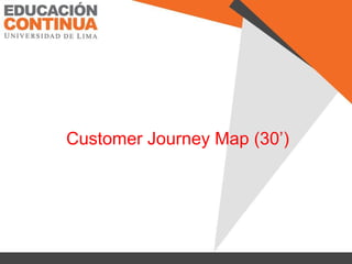 Customer Journey Map (30’)
 