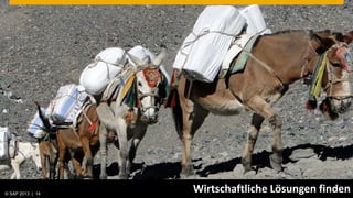 © SAP 2013 | AG. All rights reserved.
   © 2013 SAP 14
                                        Wirtschaftliche Lösungen finden
                                                               © SAP
                                                               Public   201214 14
                                                                             |
 