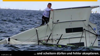 © SAP 2013 | AG. All rights reserved.
   © 2013 SAP 22
                                        … und scheitern dürfen und Fehler akzeptieren.
                                                                              © SAP
                                                                              Public   201222 22
                                                                                            |
 