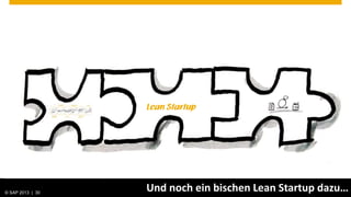 Lean Startup




© SAP 2013 | AG. All rights reserved.
   © 2013 SAP 30
                                        Und noch ein bischen Lean Startup dazu…
                                                                       Public   30
 