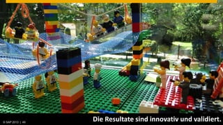 © SAP 2013 | AG. All rights reserved.
   © 2013 SAP 49
                                        Die Resultate sind innovativ und validiert.
                                                                          © SAP
                                                                          Public   201249 49
                                                                                        |
 