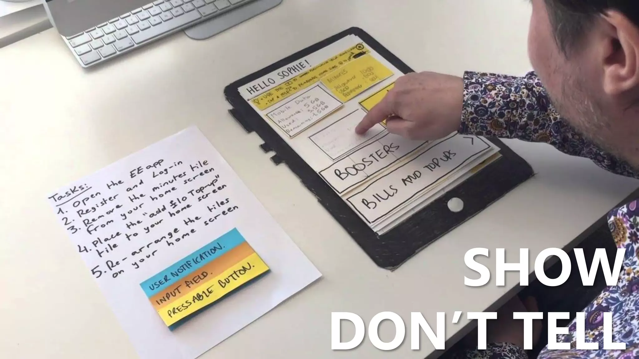SHOW
DON’T TELL
 