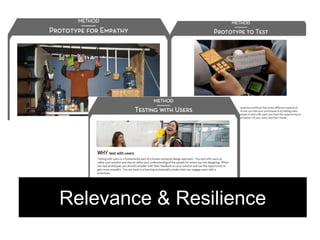 Relevance & Resilience
 
