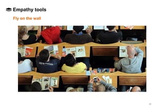 39
CHAPTER 3Empathy tools
Fly on the wall
 