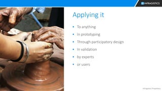 Infragistics Propietary12
Applying it
 To anything
 In prototyping
 Through participatory design
 In validation
 by experts
 or users
 