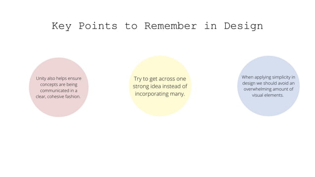 Design through unity and simplicity | PPT