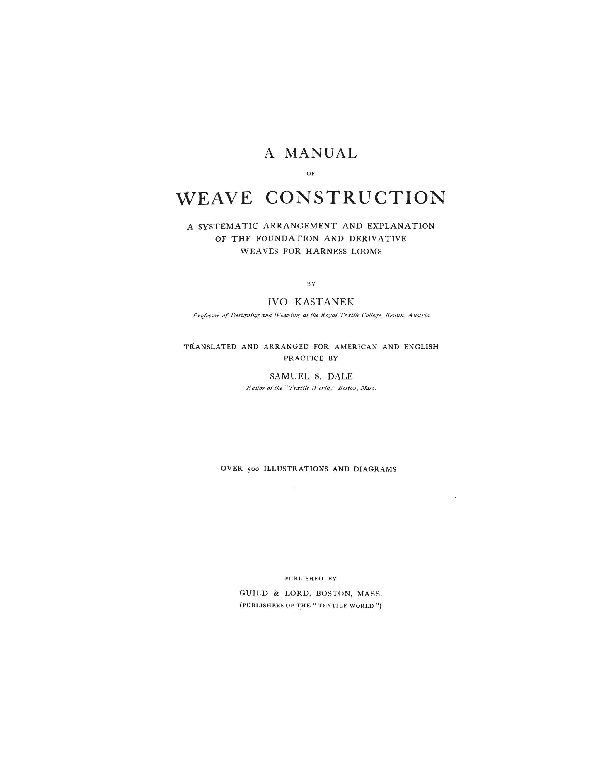 Full Design weave book For Textile Students