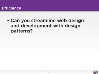 Designing with patterns in the real world