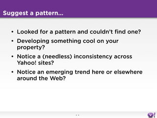 Designing with patterns in the real world