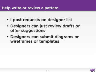 Designing with patterns in the real world