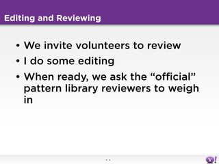 Designing with patterns in the real world