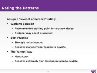 Designing with patterns in the real world