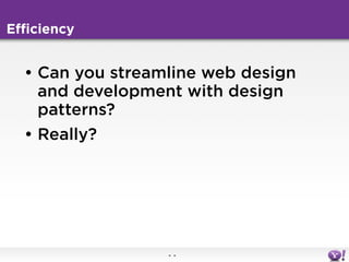 Designing with patterns in the real world