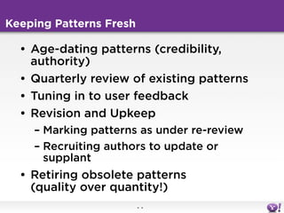 Designing with patterns in the real world