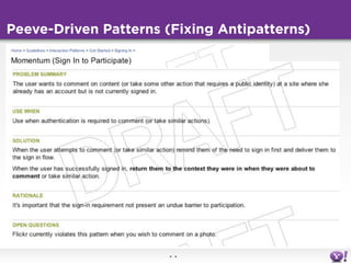 Designing with patterns in the real world