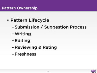 Designing with patterns in the real world