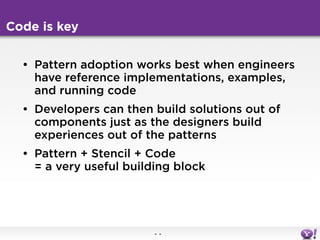 Designing with patterns in the real world