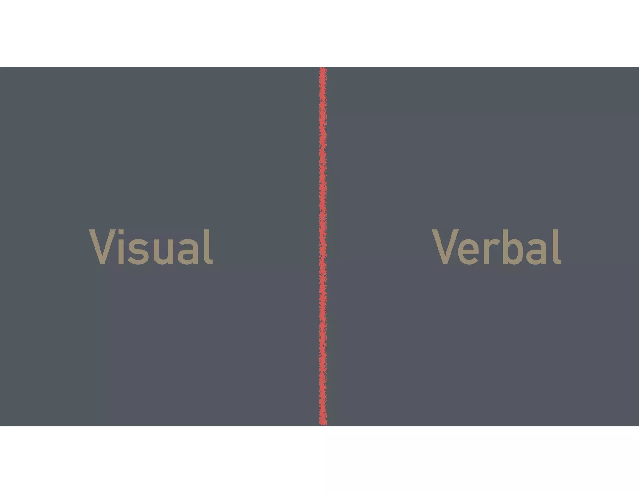 Visual Verbal
 