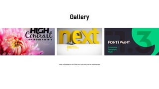 How the elements are used and how they can be represented
 