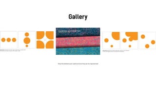 How the elements are used and how they can be represented
 