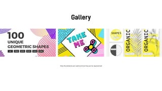 How the elements are used and how they can be represented
 