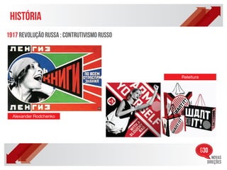 HISTÓRIA
1917 REVOLUÇÃO RUSSA : CONTRUTIVISMO RUSSO




                                             Releitura




  Alexander Rodchenko
 